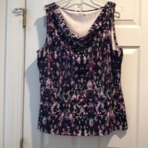 Watercolor Eddie Bauer Sleeveless Top